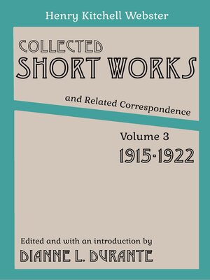 cover image of Collected Short Works and Related Correspondence Volume 3